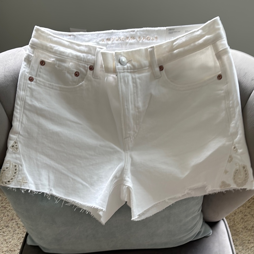 American Eagle Outfitters White Jean Shorts